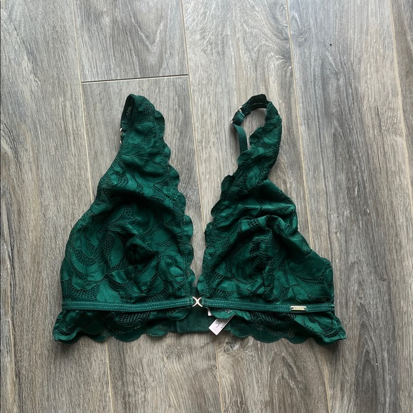 La Vie En Rose Other - La Vie En Rose Green Lace Bralette